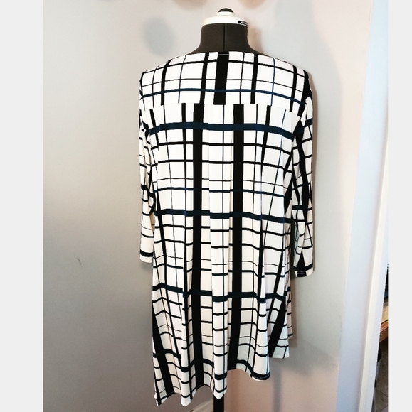 Alfani Pattern High Low Dress - Picture 3 of 4